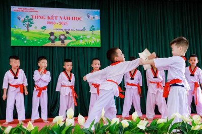 Trường mầm non Đồng Dương long trọng tổ chức lễ Tổng kết năm học 2023 - 2024